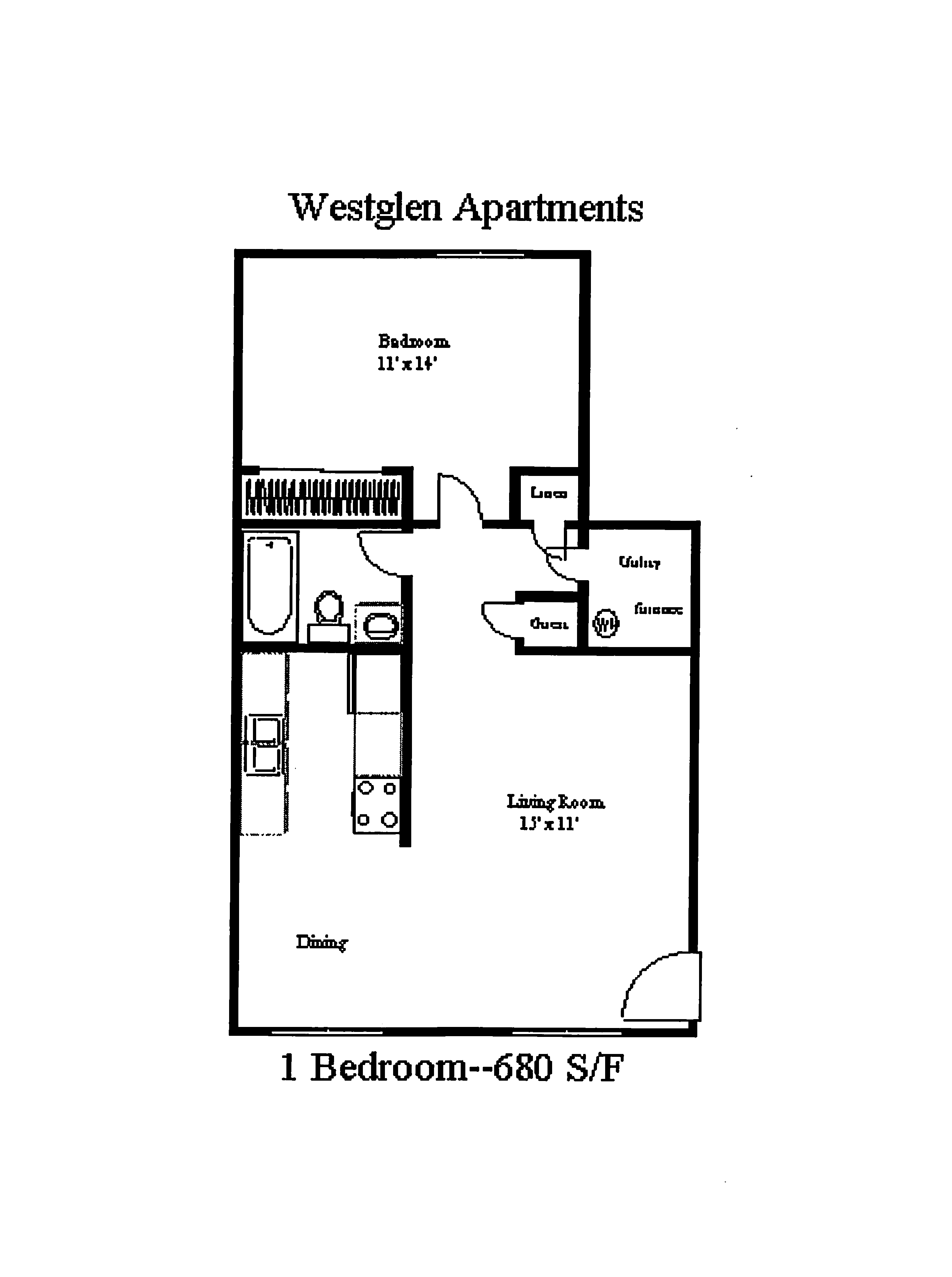 West Glen Apartments - 1 BR